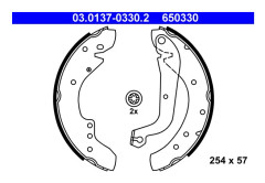 Bromsbackar, sats, Bakaxel - alfa romeo, citroën, fiat, opel, peugeot, renault, vauxhall - OE 4241 58, 4241 H8, 44 00 323