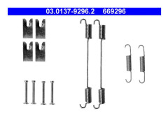 Tillbehörssats, bromsbackar, Bakaxel - fiat, lancia, opel, vauxhall - OE 16 08 015, 20 86 030, 77363945