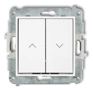 Karlik mini persienntryckknapp vit (MWP-8)