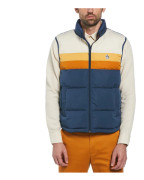 Original Penguin Lightweight Faux Down Colorblock Väst Blå S Man