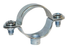 Set med 5 enkla BOUTTE-fästringar - D: 14 mm - Grå silver