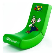 X Rocker Nintendo Super Mario™ Floor Rocker spelgolvstol i Luigi-design för barn & tonåringar - grön