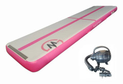 Master AirTrack Inflatable Gymnastics Mat MASTER 400 x 100 x 20 cm Gray-Pink