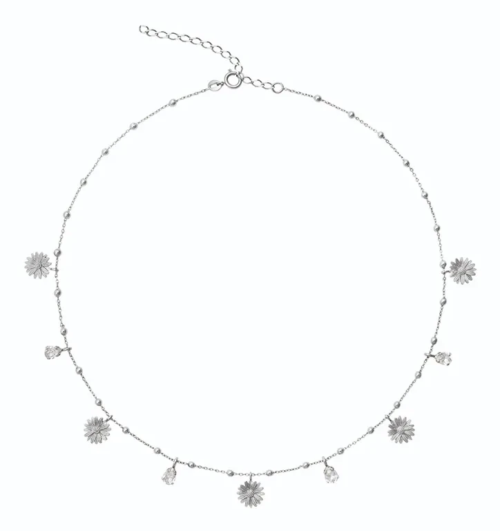 Caroline Svedbom - Daisy Multi Necklace Rhodium Crystal
