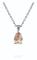 Caroline Svedbom - Petite Drop Necklace Rhodium Light Silk