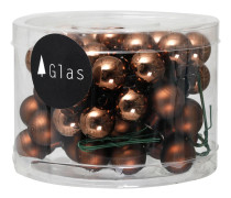Dekorationskulor Små Bruna - 12-pack