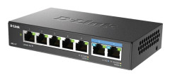 D-Link DMS 107 - Switch - ohanterad - 5 x 10/100/1000 + 2 x 2.5GBase-T - skrivbordsmodell, väggmonterbar