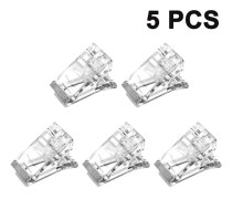 Poly Gel Snabbbyggande Nagelspetsar Klämma Plast Transparent