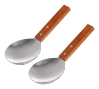 2 st Rissskedar i Rostfritt Stål Non-stick Rissskedar Matlagningsredskap