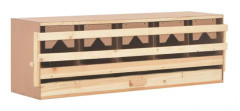 vidaXL Värprede 5 fack 117x33x38 cm massiv furu