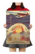 Hayao Miyazaki Movie Ponyo on the Cliff Animeaffisch - 50,5 x 3