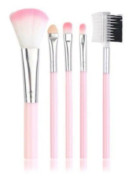 Sminkborstar Set med 5 make-up-borstar Rosa