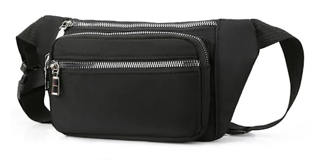 Midjeväska Nylon - 3 Fack