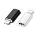 Adapter Micro-USB till Lightning 2in1 Laddning + Dataöverföring Vit