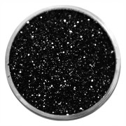 Nagelglitter - Finkornigt - Svart - 8ml - Glitter Svart