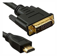 Premium DVI till HDMI-kabel DVI-D 24+1 Monitor TV LCD LED Skärm Konverteringskabel MM HD HDTV 1,5m
