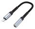 Lightning till 3,5 mm Aux Audio Jack Adapter för iPhone Mobiler - Svart