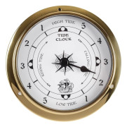 Traditionell mässingsbarometer - Lackad finish, handgjort väderinstrument för utomhusbruk, yacht, skepp, nautisk seglingsklocka, present