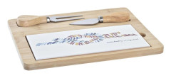 Ostbricka DKD Home Decor Sjöman Multicolour Bambu Stengods (24,5 x 20 x 1,2 cm) (4 Delar)