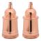 vidaXL Lamphållare 2 st roséguld E27