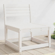 Hörnsoffa i massiv furu för trädgård och terrass | Färg: Vit | Storlek: Modular design