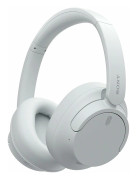 Sony WH-CH720N - Hörlurar med mikrofon - fullstorlek - Bluetooth - trådlös, kabelansluten - aktiv brusradering - 3,5 mm kontakt - vit