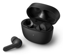 Philips TAT2206BK - True wireless-hörlurar med mikrofon - inuti örat - Bluetooth - ljudisolerande - svart