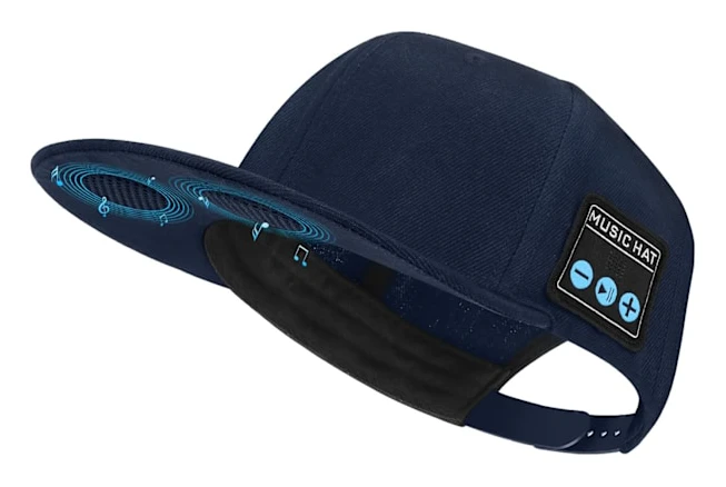 Mössa med Bluetooth-högtalare, justerbar Bluetooth-mössa, trådlös smart högtalartelefonkeps för utomhussporter, basebollkeps(