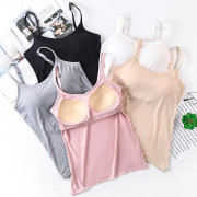 5 st Basic Camisole Justerbar Camisole Spaghetti Strap Tank Top för Kvinnor och Flickor (Stor)