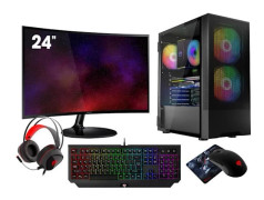 VIST Gaming PC Ryzen 7 5700G - 32 GB RAM - RX VEGA8 - 1 TB M.2 SSD - LCD 24 - Windows 11 Pro