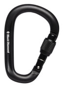 Black Diamond Pearlock Screwgate Carabiner Black