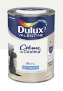 Måla - DULUX VALENTINE - Färgkräm - Matt Vit - 1.25L - Monolager Akryl