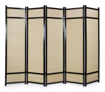 Rumsavdelare - 5 Delar - 8012 Svart Bambu