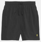 Plain Swim Short, Jet Black, 14-15, Badbyxor