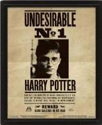 Bord - Harry Potter - 3D animerad effekt - Svart - 29x24x4 cm - Väggdekoration