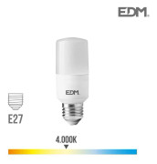 Rörformad LED-lampa - EDM - E27 - 10W - 1100 lm - 4000k