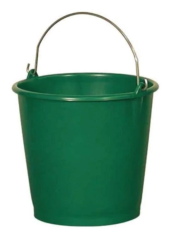 Graderad lantlig hink - 12 L - grön
