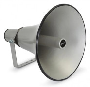 OUTLET Klaxon PA Fonestar TI-14 med 100V linjetransformator, effekt 25W, aluminiumsmaterial, grå färg, vinkeln av co