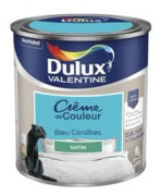 Måleri - DULUX VALENTINE - Valentine - 0,5L - Satiné - Akryl - Blå karibisk