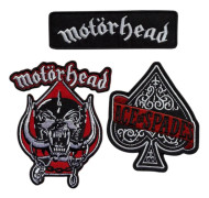 Motorhead: Patch 3 Set (Ace of Spades, Logo, E