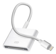 Lightning till 30-pin Laddningsadapterkabel Vit