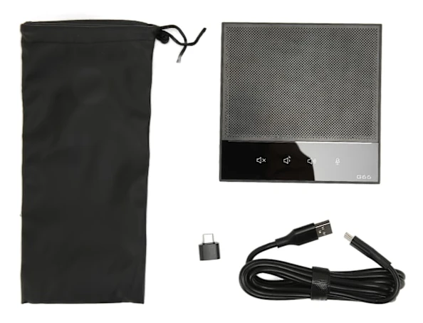 USB Konferensmikrofon Inbyggd Högtalare 360 Graders Ljudupptagning AI Intelligent Brusreducering Konferensmikrofon