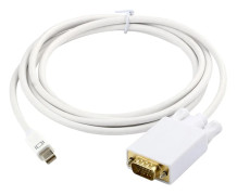 1.8 m Mini displayport till VGA Vit