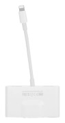 RJ45 5-i-1 USB Hub Dockningsstation OTG Ethernet-omvandlare 3,5 mm Ljudkontakt Adapter