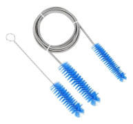 Borstdiameter 15mm 19mm - CPAP-slangrengöringsborste - Passar de flesta CPAP-slangtyper (blå)