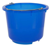 Kerbl stall-/konstruktionsskopa - transparent blå - 12 L