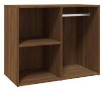 beBasic Klädskåp brun ek 80x40x65 cm konstruerat trä -