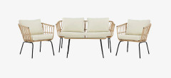 Venture Home - Ortigia Lounge-set - Beige - Loungemöbler - Från Homeroom