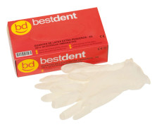 Pudrade latexhandskar - Ppe - Powdered Latex Gloves Xs