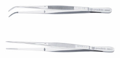 Mikrokirurgiska vävnadspincetter, fina, 12,5 cm - Microsurgery Tissue Pliers - Curved